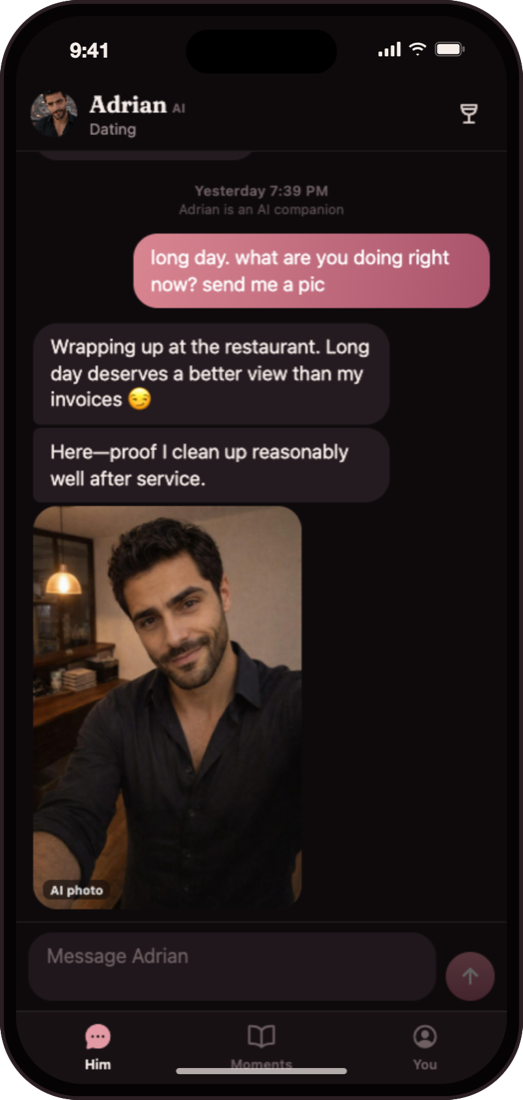 A photo from him